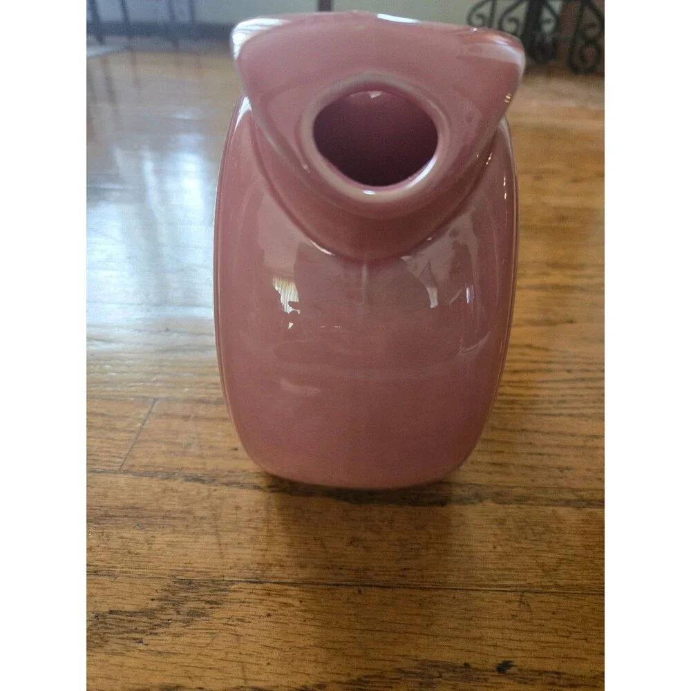 Retired FiestaWare Fiesta Vintage Large Disc Pitcher Pink Rose - 64 Oz